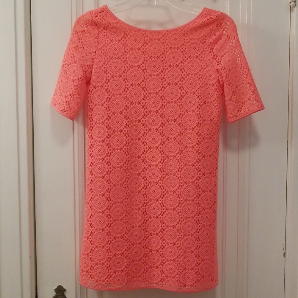 Lilly Pulitzer Pink Crochet Dress (Girl's XL)